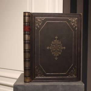 SKIMBOROWICZ H., GERSON W., WILLANÓW : ALBUM WIDOKÓW I PAMIĄTEK ORAZ KOPJE Z OBRAZÓW GALERYI WILLANOWSKIE. Książka oprawiona ręcznie w skórę w pracowni introligatoskije Antykwariatu Polskiego.