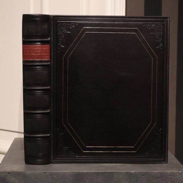 FOLGA-JANUSZEWSKA DOROTA, MUZEUM NARODOWE W WARSZAWIE : ARCYDZIEŁA MALARSTWA [2002]. Oprawa skórzana bibliofilska wykonana ręcznie w introligatorni Antykwariatu Polskiego.