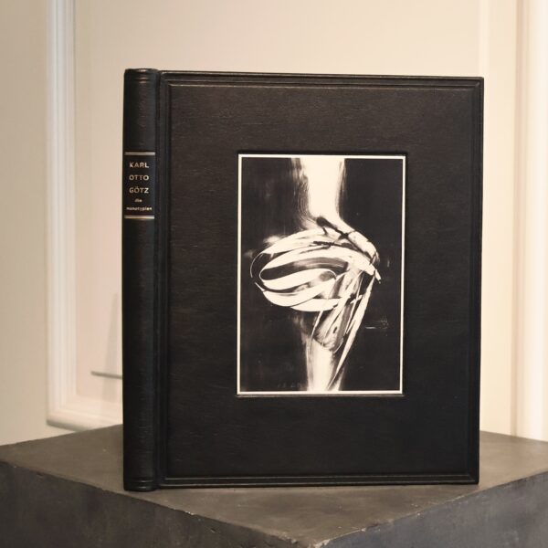 KARL OTTO GÖTZ, DIE MONOTYPIEN [1996]. Oprawa skórzana, wykonana ręcznie. Antykwariat Polski.
