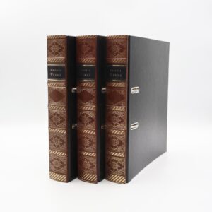 Zestaw ręcznie zdobionych segregatorów.  3 szt.