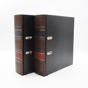 Segregator skórzany. 1 szt.