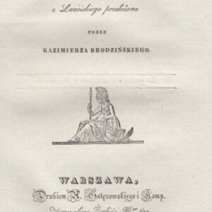 Kochanowski Jan, Elegies by Jan Kochanowski