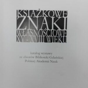 Helena Dzienis, Book ownership marks of the 15th - 18th centuries