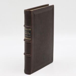 Ludzie jak bogowie Wells 1959 – kolekcjonerskie wydanie w ręcznie wykonanej skórzanej oprawie, Antykwariat Polski