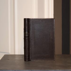 Leather book, hand-bound in leather, Bakakai