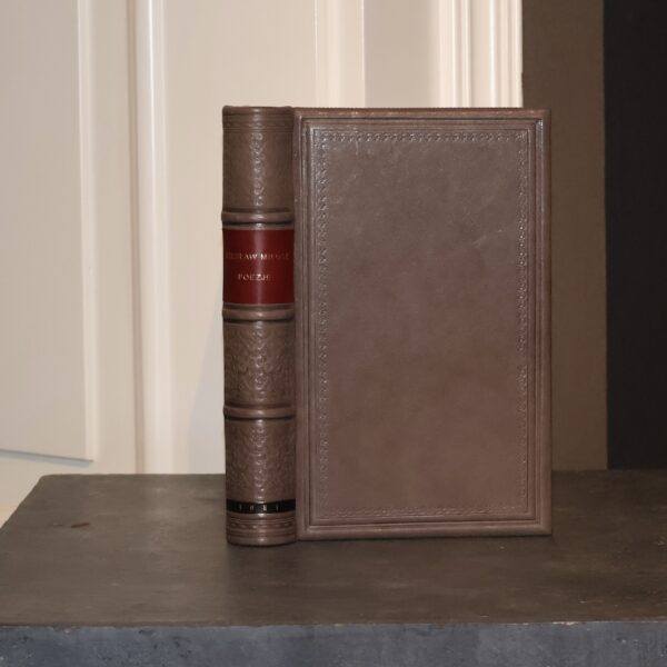 MIŁOSZ CZESŁAW, POETRY, [1981]. Leather binding, bibliophilic, leather book.
