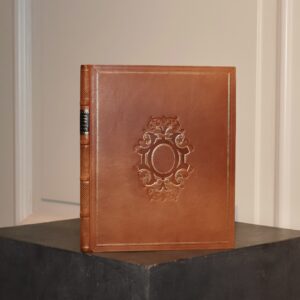 SAINT-EXUPÉRY ANTOINE DE, MAŁY KSIĄŻĘ : Z AKWARELKAMI AUTORA [2010]. Skórzana oprawa bibliofilska wykonana ręcznie w antykwariacie polskim.