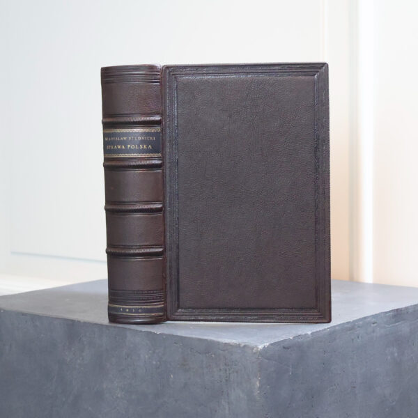 Władysław Studnicki, *The Polish Question*, Poznań 1910, in a leather binding by Antykwariat Polski